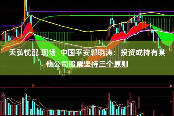 天弘忧配 现场  中国平安郭晓涛：投资或持有其他公司股票坚持三个原则