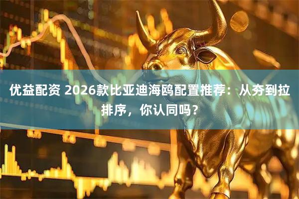 优益配资 2026款比亚迪海鸥配置推荐：从夯到拉排序，你认同吗？